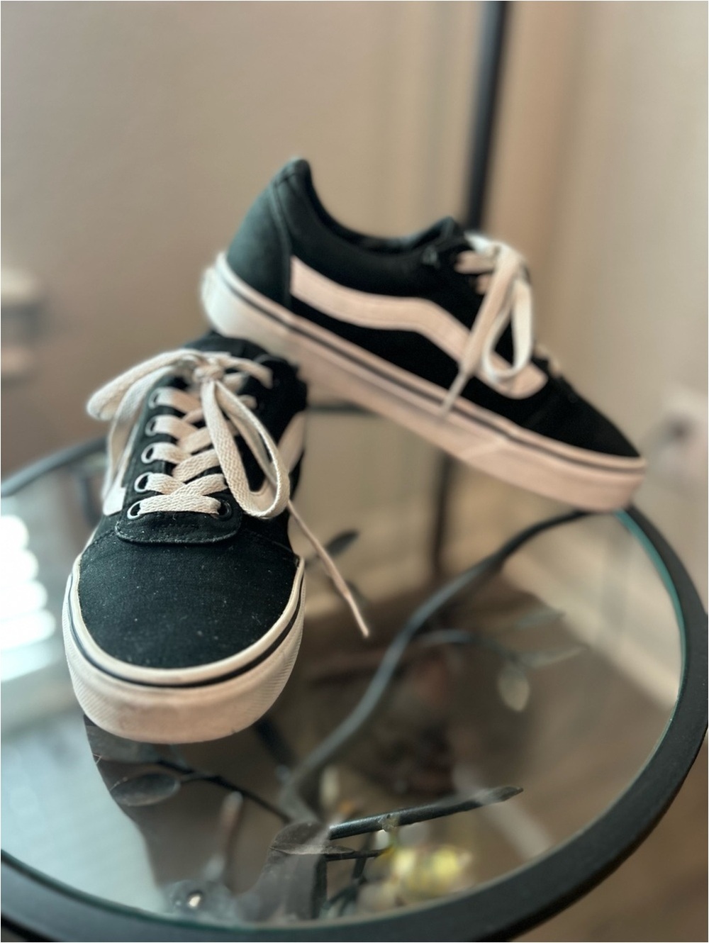 Vans Old Skool Black and White Skate Shoes